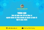 bảo vệ luận văn, đề án thạc sĩ dot 8   2025