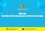 Thông báo lịch đánh giá Tiểu luận tổng quan của NCS Lưu Đức Thượng