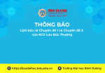 Thông báo Lịch bảo vệ Chuyên đề 1 và Chuyên đề 2 của NCS Lưu Đức Thượng