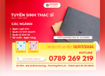 Tuyển sinh trình độ thạc sĩ đợt 2 năm 2026